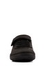 Clarks Black Leather Rock Pass Toddlers Shoes