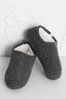 Seasalt Cornwall Grey Quiet Room Slipper Socks