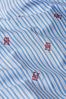 Tommy bianco Hilfiger Oversized Blue Curve Stripe Shirt