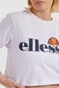 Ellesse™ White Alberta Crop T-Shirt