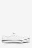 Buy Converse White Dainty Leather Trainers from Next USA