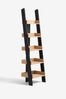 Black Malvern Oak Effect Narrow Ladder Shelf