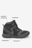 Black Water Resistant Walking Boots