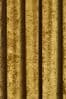 Riva Paoletti Ochre Yellow Verona Crushed Velvet Eyelet Curtains