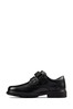 Clarks Black Leather Remi Pace KIds Shoes