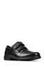 Clarks Black Leather Remi Pace KIds Shoes
