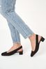 Black Regular/Wide Fit Forever Comfort® Leather Slingback Block Heel Shoes
