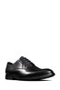 Clarks Black Leather Ronnie Walk Shoes