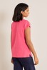 Boden Pink The Cotton Voop T-Shirt