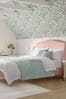 Velvet Dark Blush Ansley Bed Bed