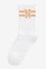 White Next Sports Collegiate Style Cushion Sole Ankle Socks 4 Pack