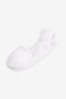 White 5 Pack Invisible Trainer Socks