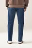 Mid Blue Relaxed Fit Authentic Stretch Jeans