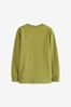 Moss Green Long Sleeve Cosy T-Shirt (3-16yrs)