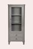 Henshaw Pale Charcoal 1 Door 2 Drawer Display Unit by Laura Ashley