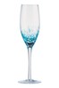 Set of 4 Speckle Champagne Flutes By The DRH Collection