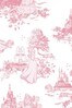 Art For The Home Pink Disney Princess Toile Wallpaper