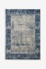 Buy Navy Blue Textured Border Rug from the Next UK online shop