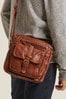 FatFace Brown Leather Cross Body Bag