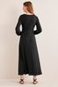 Boden Black Keyhole Jersey Maxi Dress
