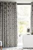 Natural Grey Luxe Cut Velvet Made To Measure Curtains