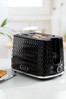 Daewoo Black Argyle 2 Slot Toaster