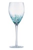 Speckle Set of 4 Clear Wine Glasses By The DRH Collection