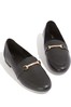 Oasis Black Bowie Buckle Loafers