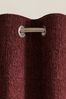 Wine Red Heavyweight Chenille Eyelet Lined Curtains