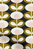 Orla Kiely Green Oval Flower Made To Measure Curtains