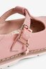 Pink Standard Fit (F) Star Charm T-Bar Shoes