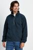 Tog 24 Mens Blue Adams Sherpa Fleece Zip Neck Jacket