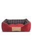 Scruffs® Red Washable Highland Tartan Large Breed Dog Bed
