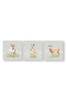 Art For The Home Set of 3 Green Woodland Animals Canvases