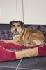 Scruffs® Red Highland Extra Large Breed Dog Box Bed