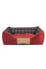 Scruffs® Red Highland Extra Large Breed Dog Box Bed