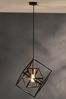 Pacific Matt Black Alessio Metal Cube Ceiling Light Pendant