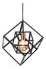 Pacific Matt Black Alessio Metal Cube Ceiling Light Pendant