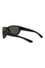 Ray-Ban® Black Wrap Round Sunglasses