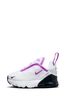 Nike room White/Purple Air Max 270 Infant Trainers