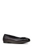 Clarks Black Leather Scala Bloom F Fit Kids Shoes