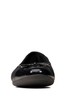 Clarks Black Leather Scala Bloom F Fit Kids Shoes