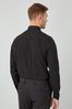 Black Regular Fit Double Cuff Cotton Shirt
