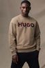 HUGO Double Logo Crew Neck Sweatshirt
