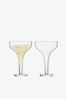 LSA International Clear Epoque 150ml Set Of 2 Champagne Saucers