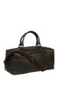 Cultured London Harbour Leather Black Holdall