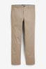 Stone Slim Fit Stretch Chino Trousers