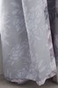 Catherine Lansfield Grey Dramatic Floral Eyelet Curtains