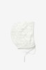 Ecru White Baby Knitted Bonnet (0mths-2yrs)