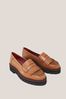 White Stuff Natural Elva Chunky Leather Loafers